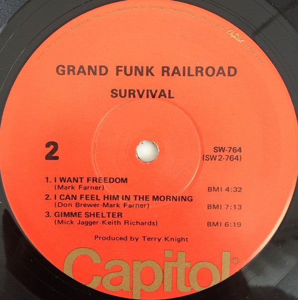 Grand Funk Railroad : Survival (LP, Album, RE, Win)