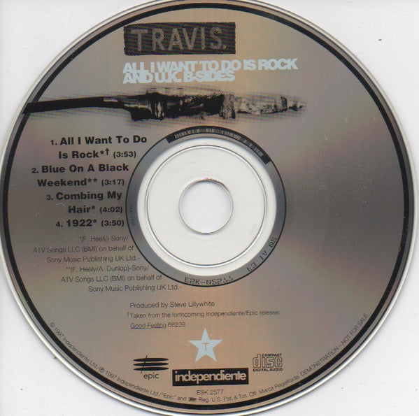 Travis : All I Want To Do Is Rock And U.K. B-Sides (CD, Single, Promo)