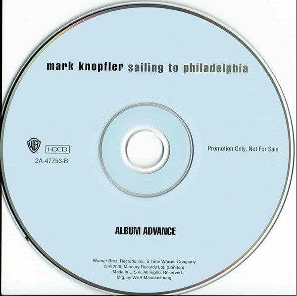 Mark Knopfler : Sailing To Philadelphia (HDCD, Advance, Album, Promo, Car)