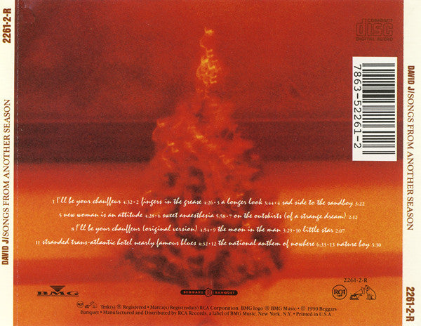 David J : Songs From Another Season (CD, Album)