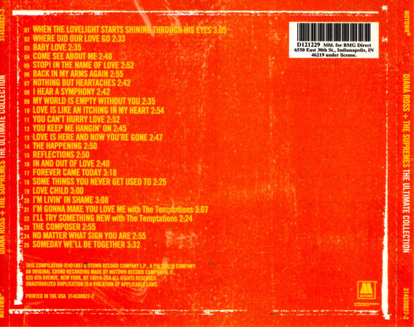 The Supremes : The Ultimate Collection (CD, Comp, Club, RM, PMD)