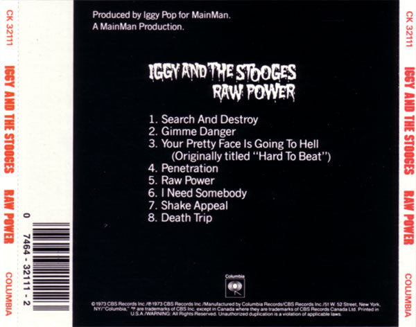 The Stooges : Raw Power (CD, Album, RE)
