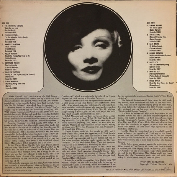Various : Girls Of The 30s (LP, Comp)