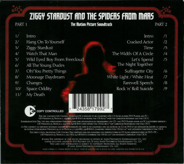 David Bowie : Ziggy Stardust And The Spiders From Mars - The Motion Picture Soundtrack (30th Anniversary 2CD Edition) (2xCD, Album, Copy Prot., Enh, RE, RM, Sli)