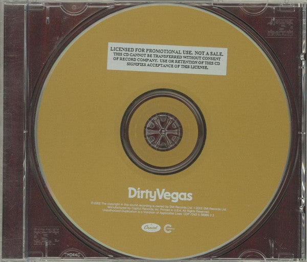 Dirty Vegas : Dirty Vegas (CD, Album, Promo)