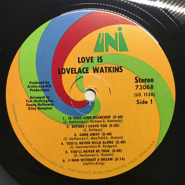 Lovelace Watkins : Love Is (LP, Album)