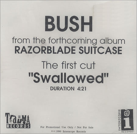 Bush : Swallowed (CD, Single, Promo)