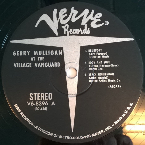 Gerry Mulligan & The Concert Jazz Band : At The Village Vanguard (LP, Album, Gat)