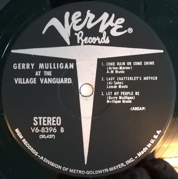 Gerry Mulligan & The Concert Jazz Band : At The Village Vanguard (LP, Album, Gat)
