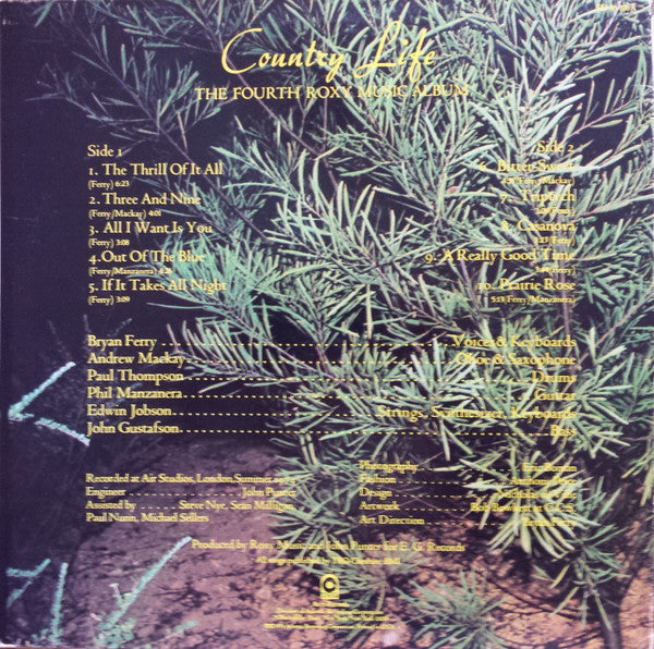 Roxy Music : Country Life (LP, Album, RE, Cen)
