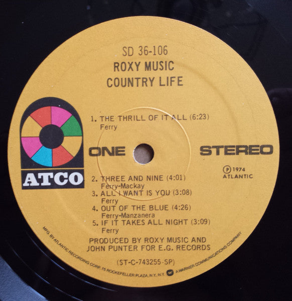 Roxy Music : Country Life (LP, Album, RE, Cen)