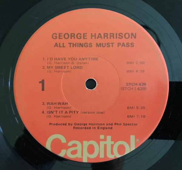 George Harrison : All Things Must Pass (3xLP, Album, Ora + Box)