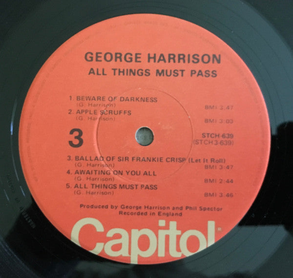 George Harrison : All Things Must Pass (3xLP, Album, Ora + Box)