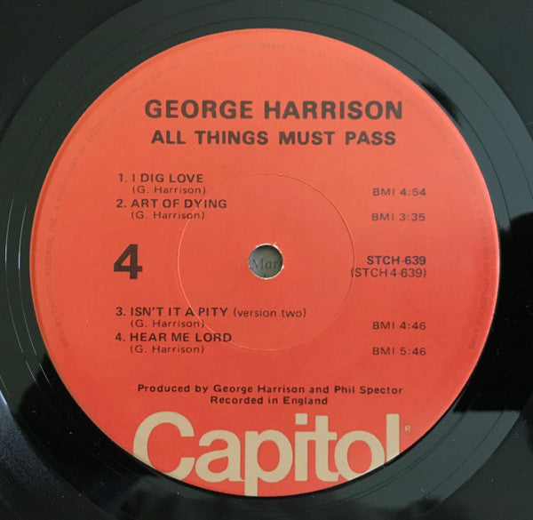 George Harrison : All Things Must Pass (3xLP, Album, Ora + Box)