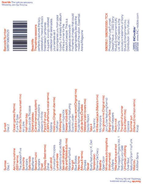 Jon Sa Trincha : Beachlife - The Salinas Sessions (2xCD, Mixed)