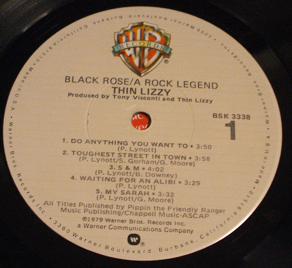 Thin Lizzy : Black Rose (A Rock Legend) (LP, Album, Jac)