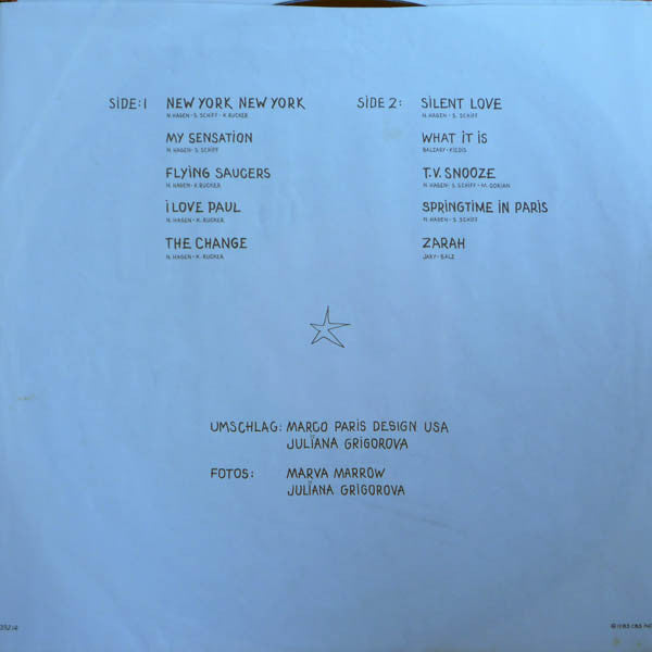 Nina Hagen : Fearless (LP, Album, Car)