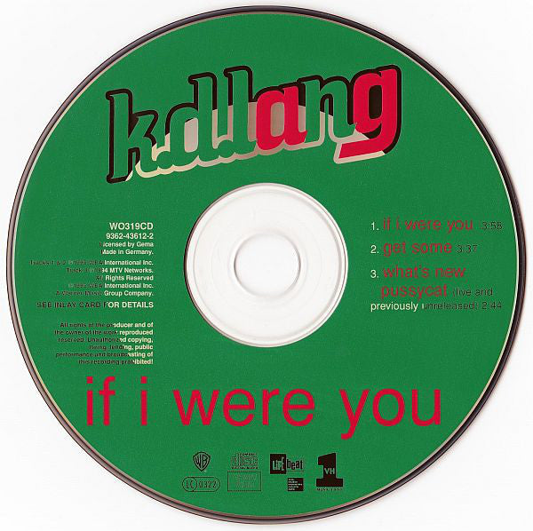 k.d. lang : If I Were You (CD, Single)