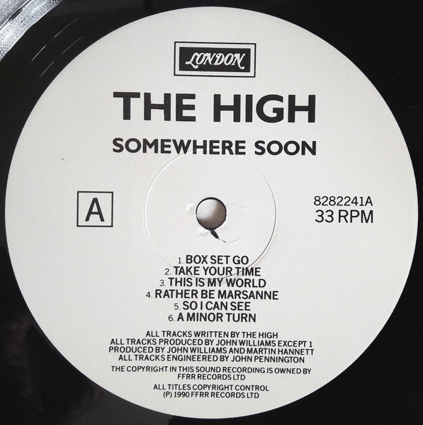 The High : Somewhere Soon (LP, Album, Gat)