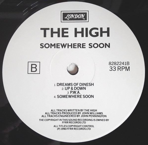 The High : Somewhere Soon (LP, Album, Gat)