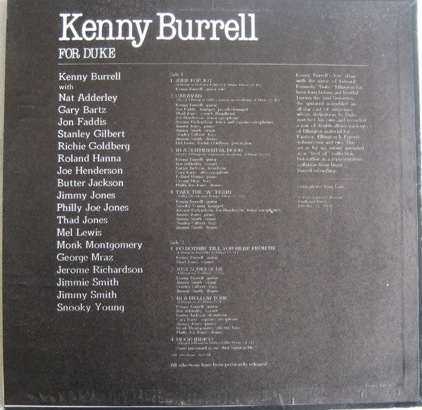 Kenny Burrell : For Duke (LP, Comp)