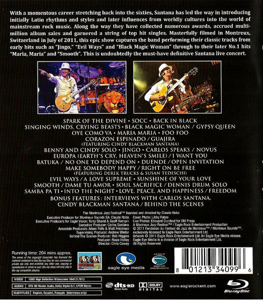 Santana : Greatest Hits (Live At Montreux 2011) (Blu-ray)
