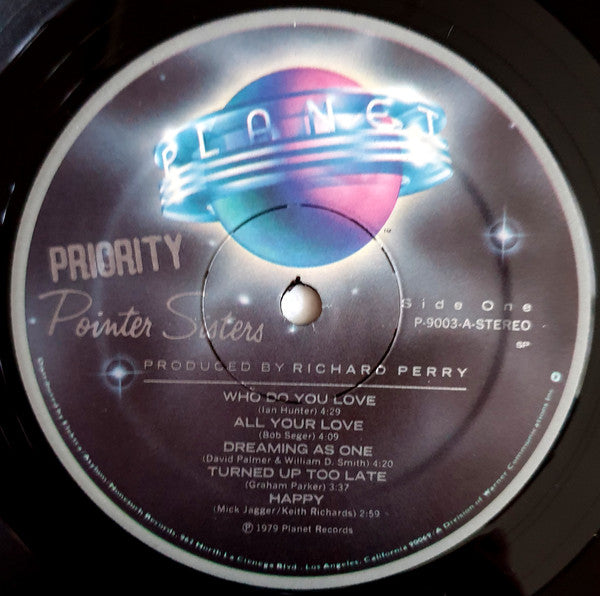 Pointer Sisters : Priority (LP, Album, Spe)