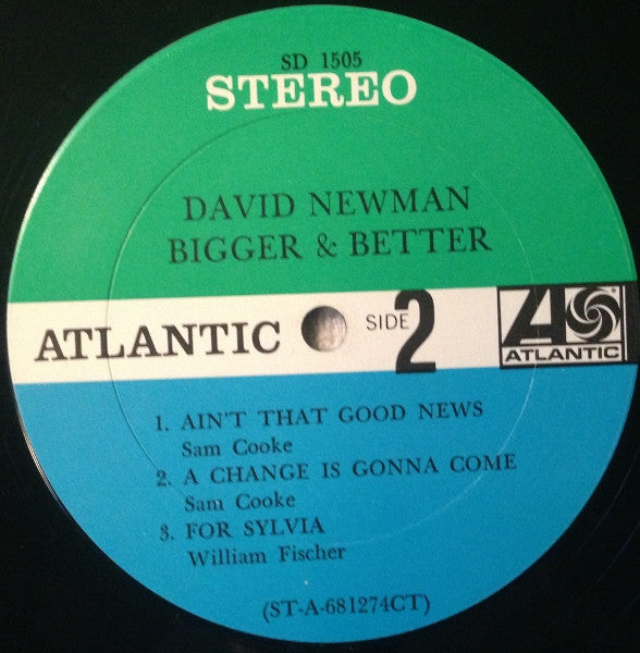 David "Fathead" Newman : Bigger & Better (LP, Album)