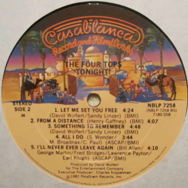 Four Tops : Tonight! (LP, Album, 26)