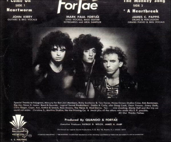 Fortae : Come On! (12", MiniAlbum)