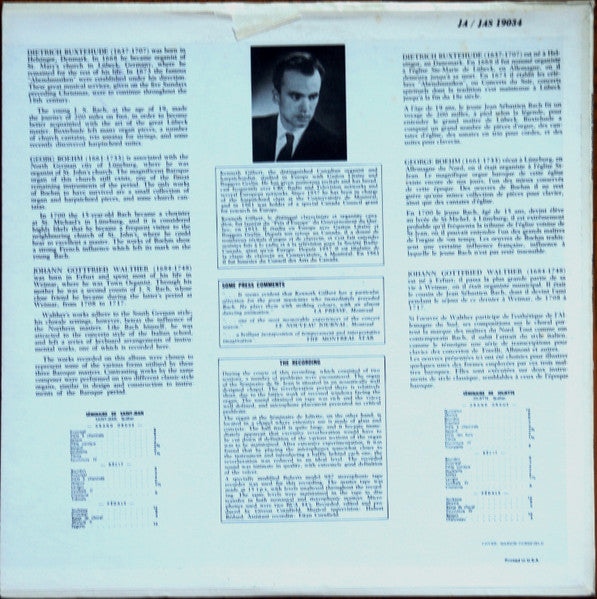 Kenneth Gilbert : Baroque Organ Masters (LP, Album)