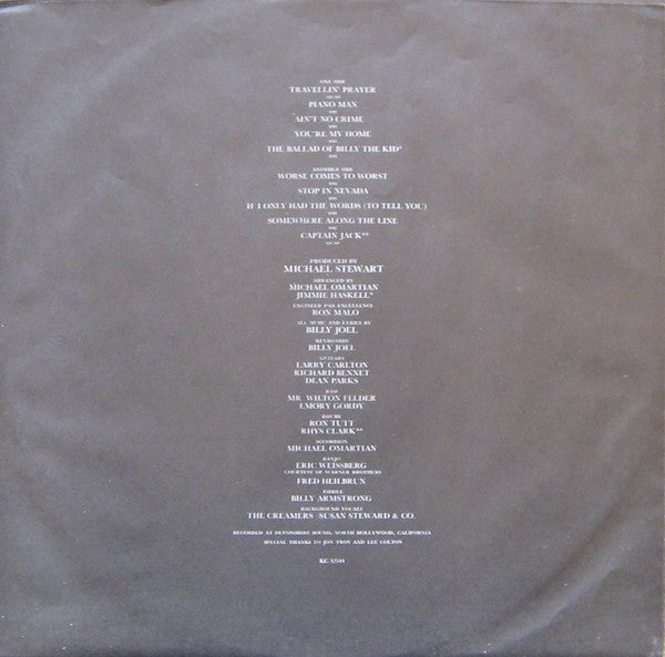 Billy Joel : Piano Man (LP, Album, RE, San)