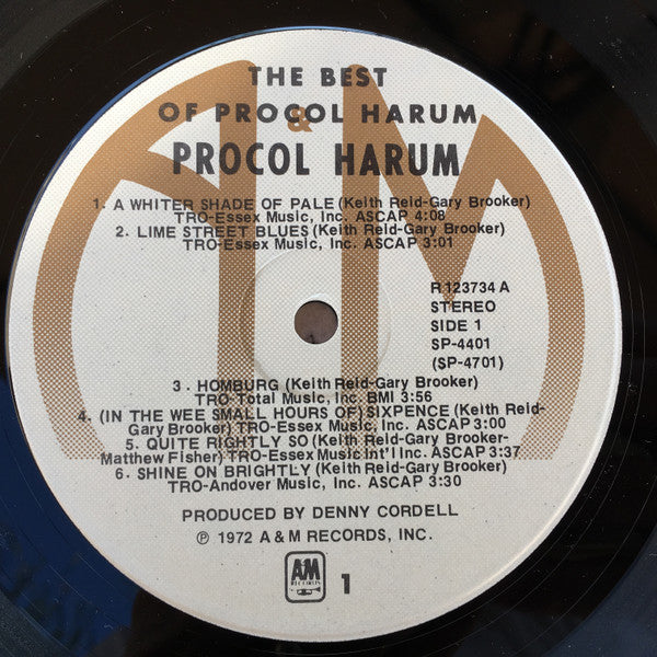 Procol Harum : The Best Of Procol Harum (LP, Comp, Club)