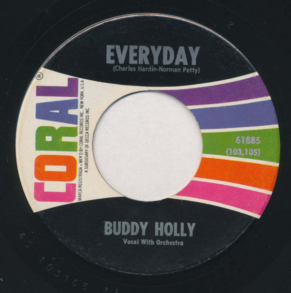Buddy Holly : Everyday / Peggy Sue (7", Single, RE)