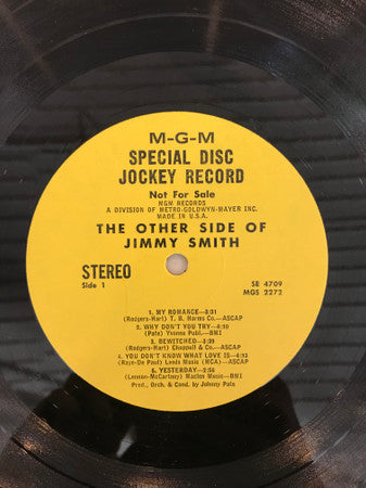 Jimmy Smith : The Other Side Of Jimmy Smith (LP, Promo)
