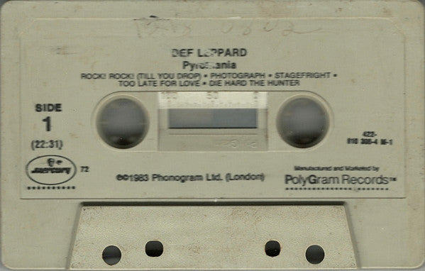 Def Leppard : Pyromania (Cass, Album, 72)