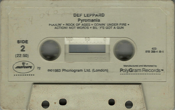 Def Leppard : Pyromania (Cass, Album, 72)