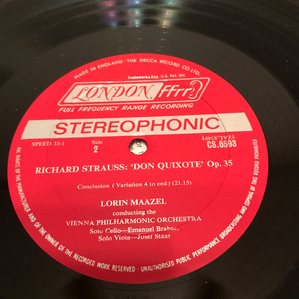 Strauss*, The Vienna Philharmonic Orchestra*, Lorin Maazel : Don Quixote (LP)