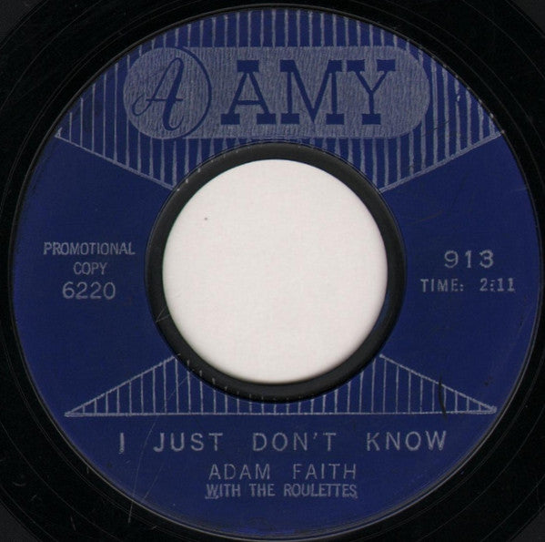 Adam Faith With The Roulettes : It's Alright (7", Promo)