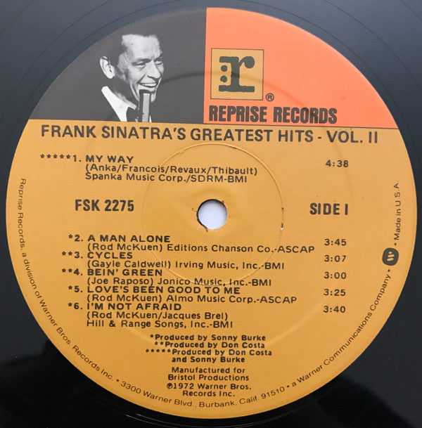 Frank Sinatra : Frank Sinatra's Greatest Hits Vol. 2 (LP, Comp, Win)