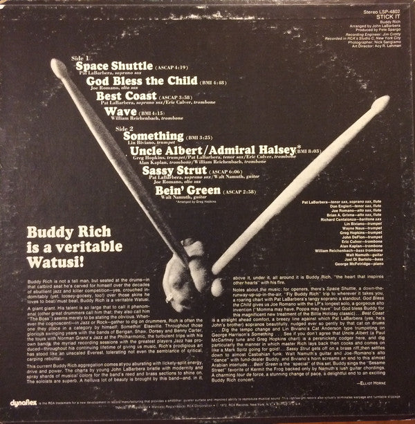 Buddy Rich : Stick It (LP, Album, Roc)