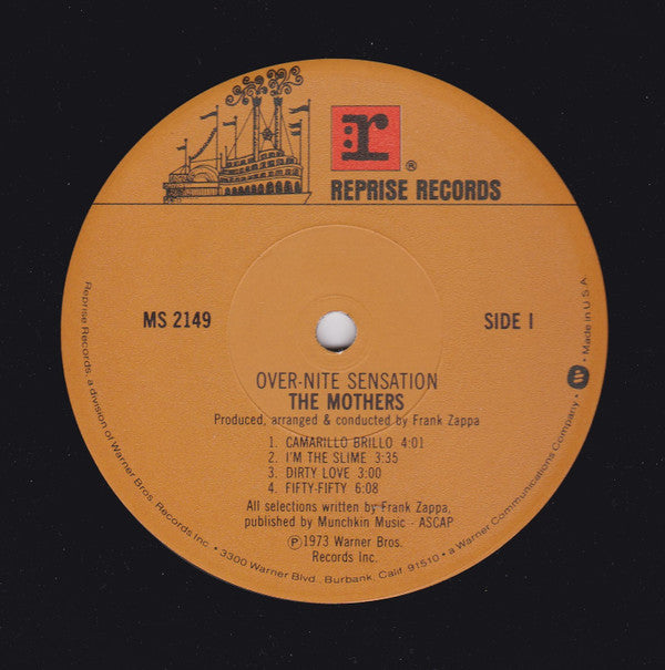 The Mothers : Over-Nite Sensation (LP, Album)
