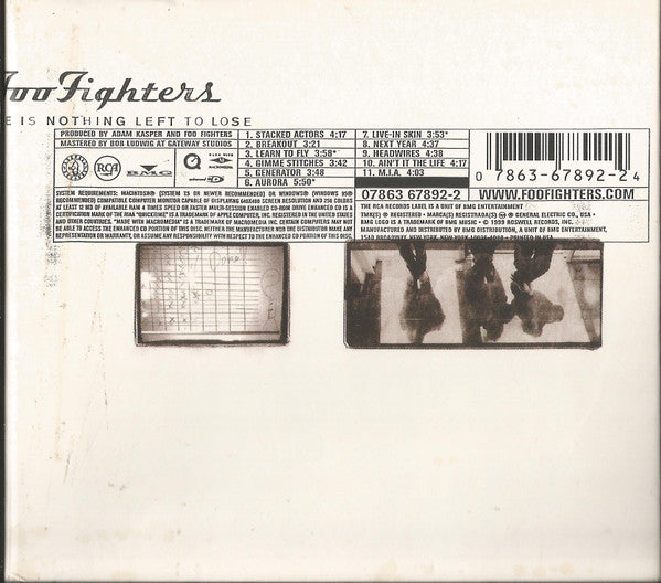 Foo Fighters : There Is Nothing Left To Lose (CD, Album, Enh, ADT)