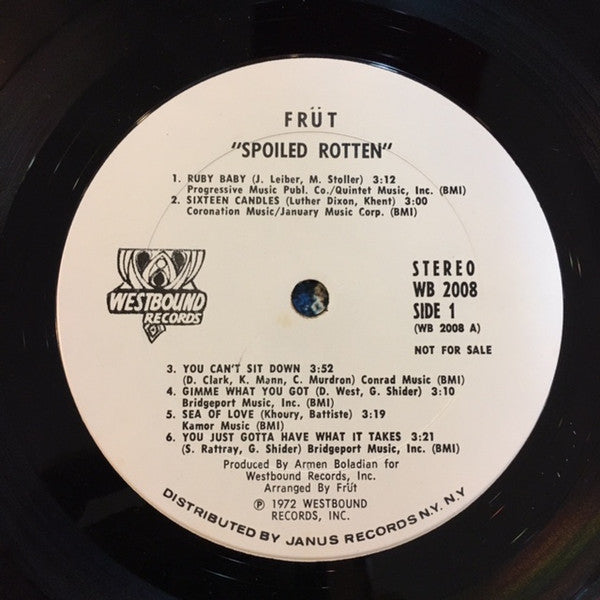 Früt : Spoiled Rotten (LP, Promo)