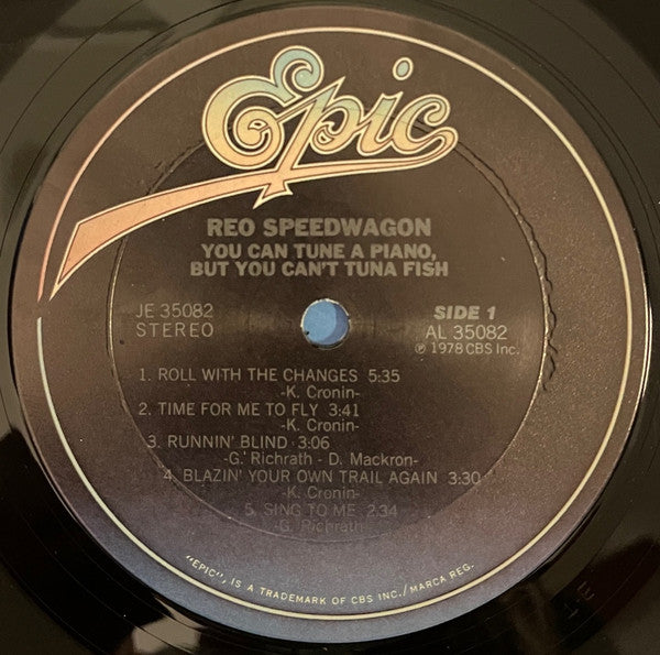 REO Speedwagon : You Can Tune A Piano, But You Can't Tuna Fish (LP, Album, RE, Ter)