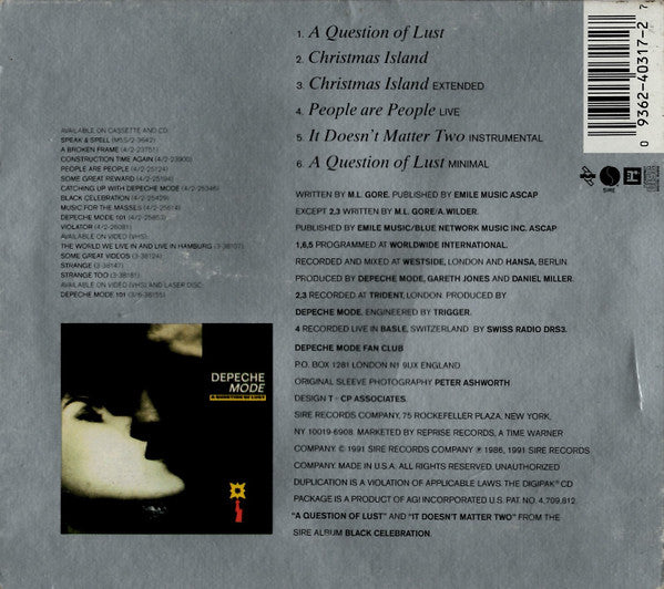 Depeche Mode : A Question Of Lust (CD, Single, Dig)