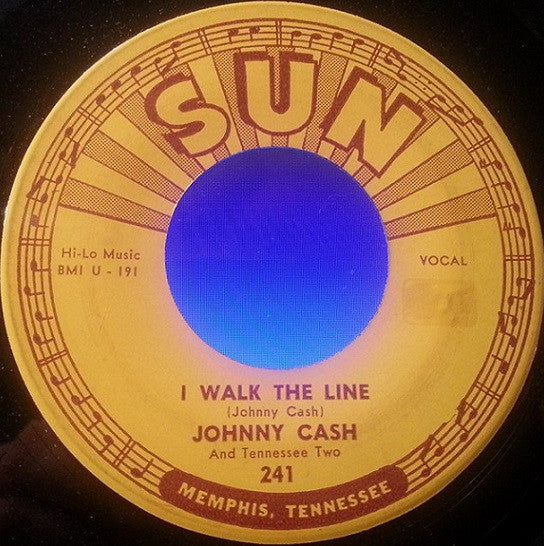 Johnny Cash And Tennessee Two* : Get Rhythm / I Walk The Line (7", Single)