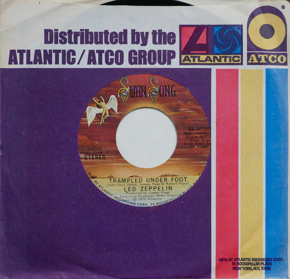 Led Zeppelin : Trampled Under Foot (7", Single, SP )