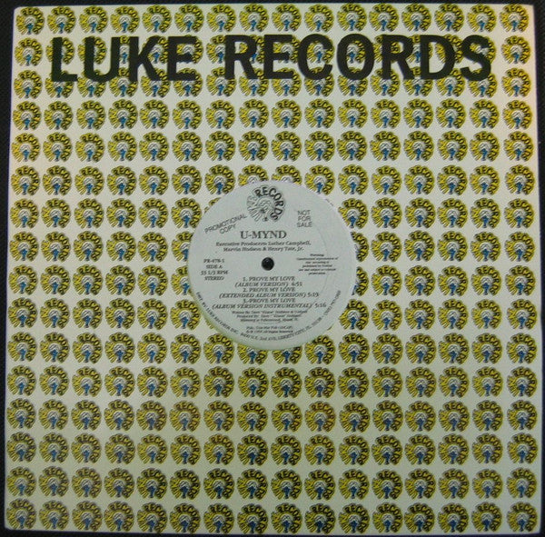 U-Mynd : Prove My Love / Do It Like That (12", Single, Promo)