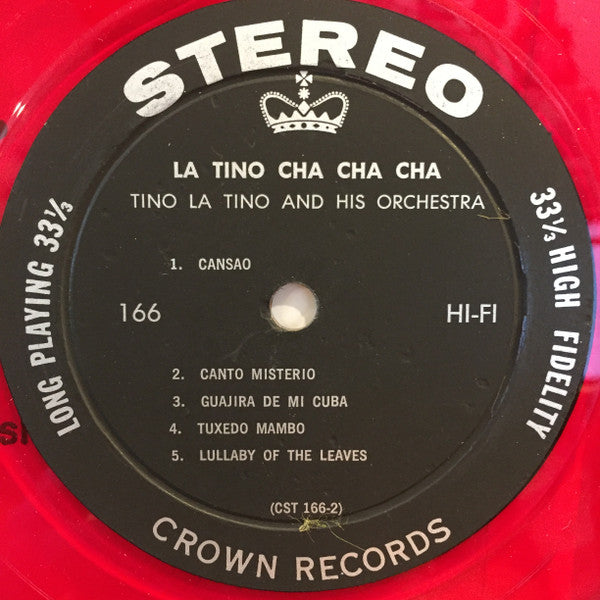 Tino La Tino And His Orchestra : La Tino Cha Cha Cha (LP, Red)